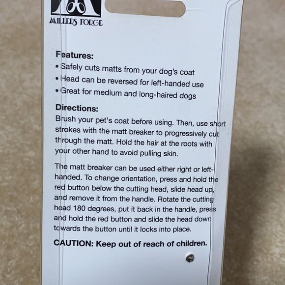 Matt Breaker Grooming Tool for Dogs - NEW - Picture 3 of 3